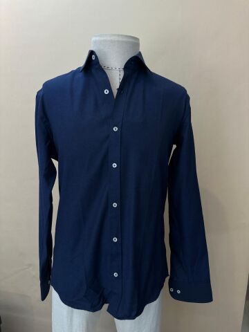 %80 PAMUK KARIŞIMLI LACİVERT GÖMLEK